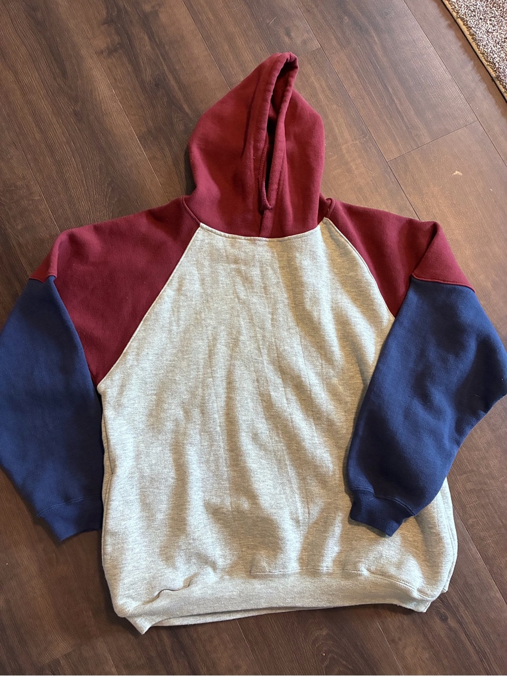 Vintage Towncraft Colorblock Pullover Hoodie Men’s Large 90s
